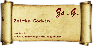 Zsirka Godvin névjegykártya